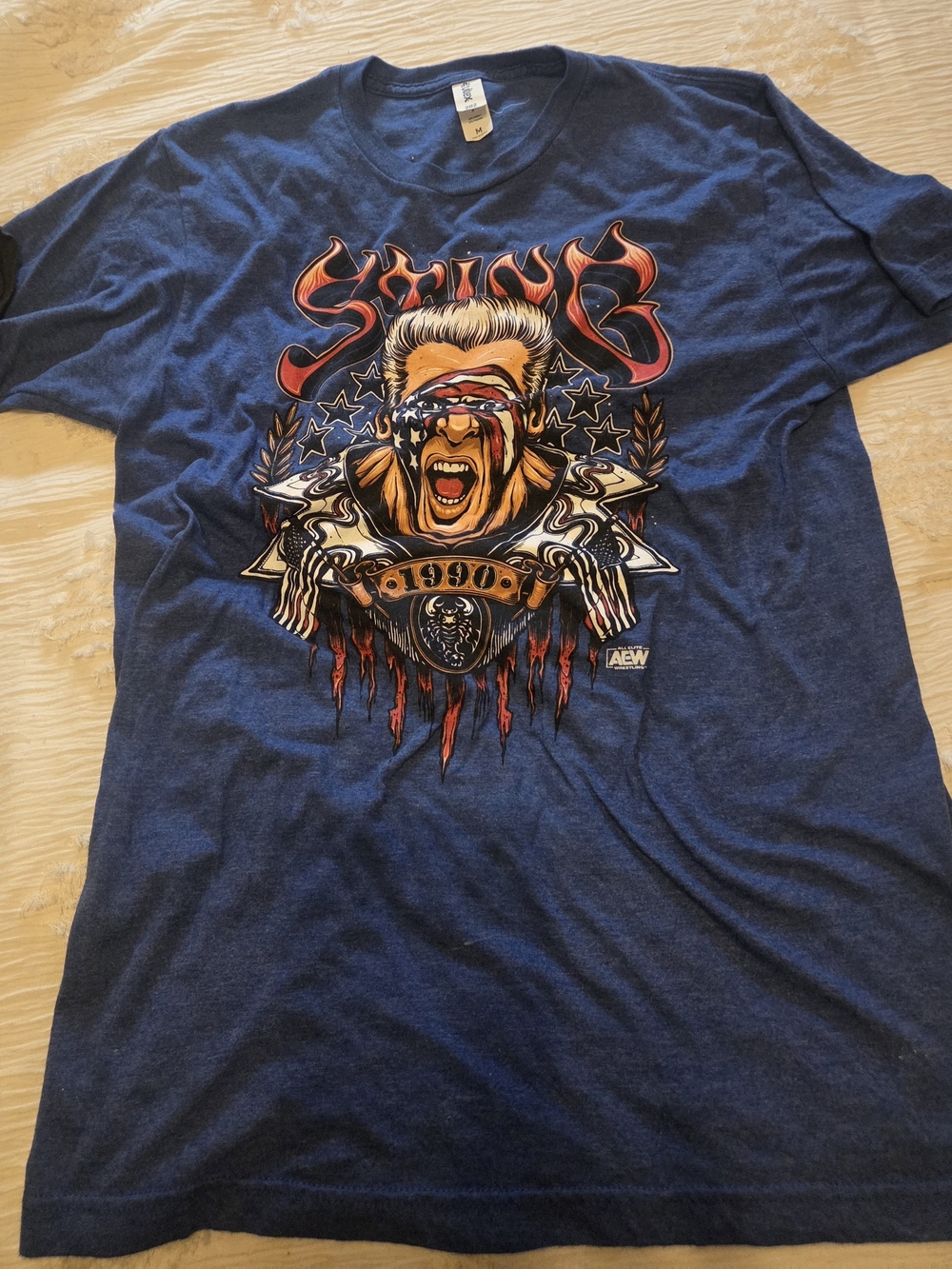 AEW RARE Mens Sting 1990 Short Sleeve Tee